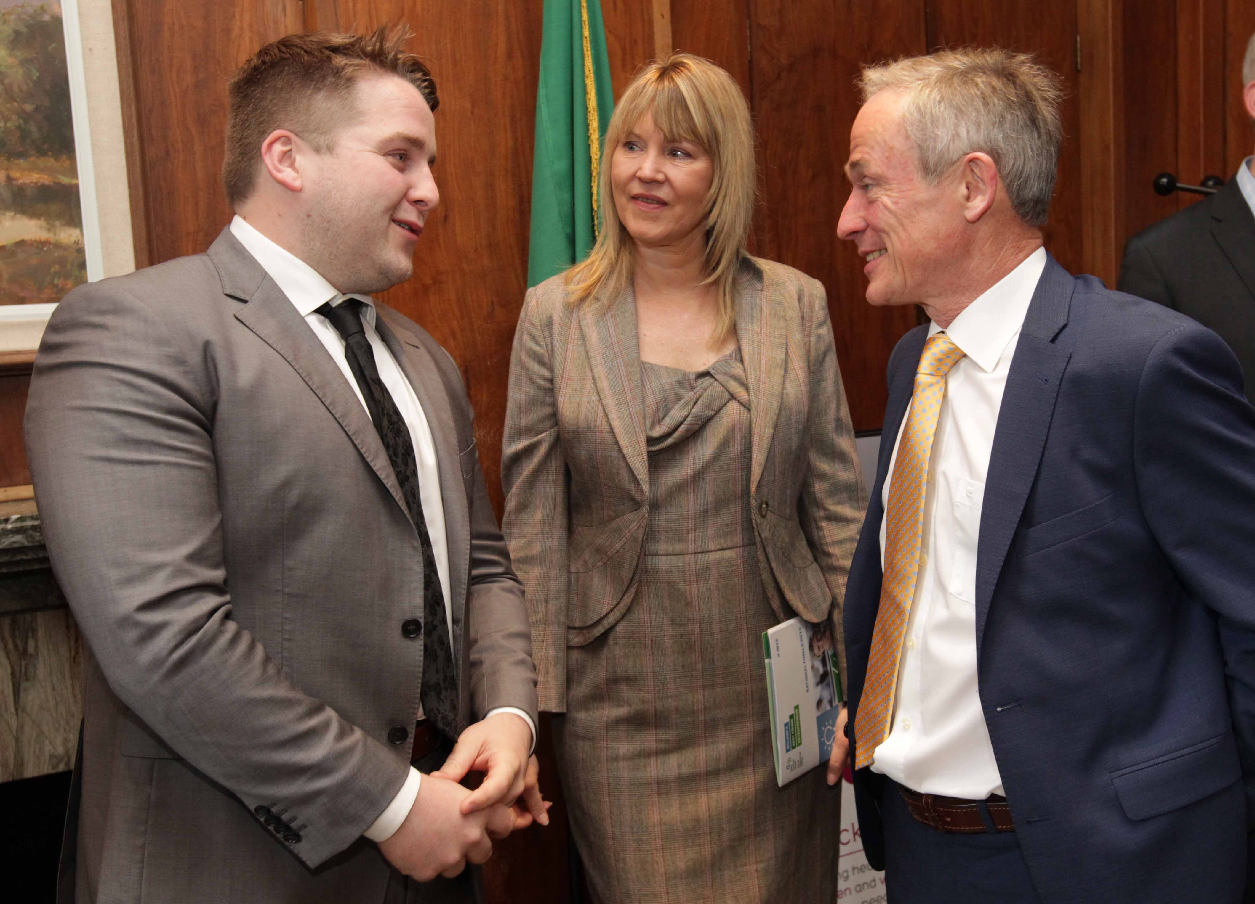 Shane Byrne, Minister Richard Bruton and Sheelagh Daly at IBYE Networking Breakfast
